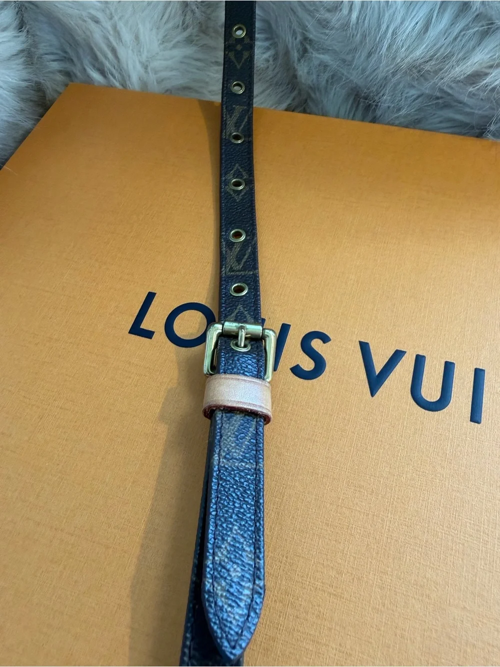 Louis Vuitton Brown Monogram Adjustable Crossbody Strap J5231